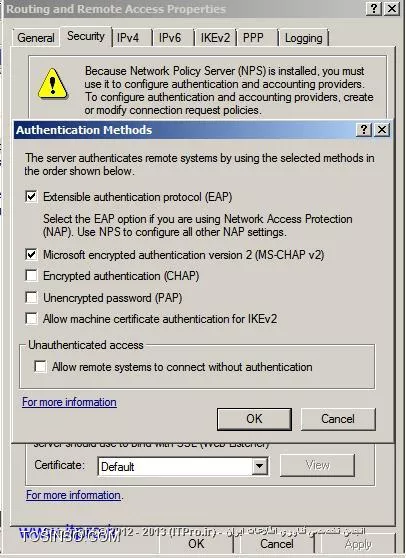 راه اندازی Network Access Protection