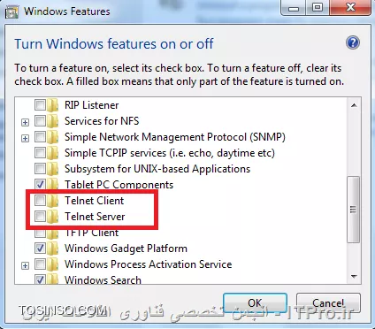 اگر می خواهید به سیستمی که روی Vmware نصب کردید بصورت Telnet وصل شوید باید Telnet Server را بر روی آن سیستم نصب کنید.

||http://network.tosinso.com/files/get/f6793a37-f33f-41b6-9f18-00102ec3a40d||

و همچنین  Telnet Client را بر روی سیستمی که آغاز کنند ارتباط می باشد. (Host)

موفق باشید