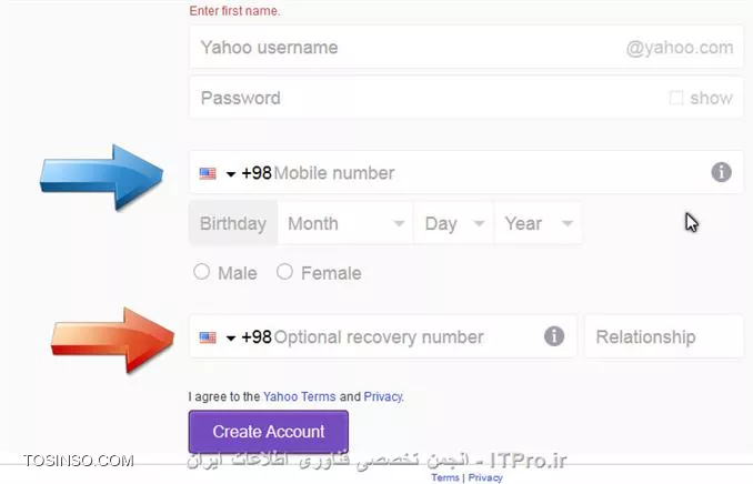 آموزش ایجاد ایمیل یاهو و تحریم ایران ( دور زدن ایمیل یاهو )