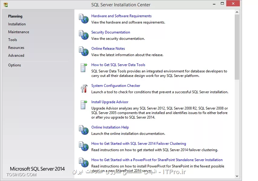 نصب قدم به قدم SQL 2014
