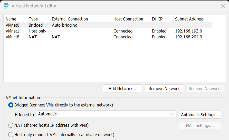 راه اندازی شبکه مجازی با استفاده از Vmware Workstation