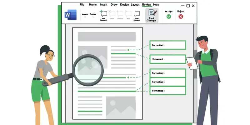 آموزش کامل Track Changes و کامنت گذاری در ورد برای مبتدیان