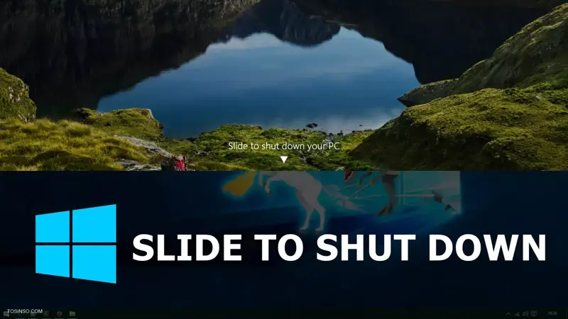 آموزش فعال کردن Slide To Shutdown برای خاموش کردن اسلایدی ویندوز