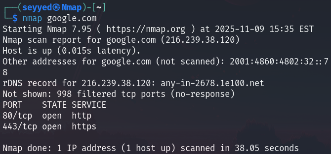 آموزش استفاده از ابزار Nmap