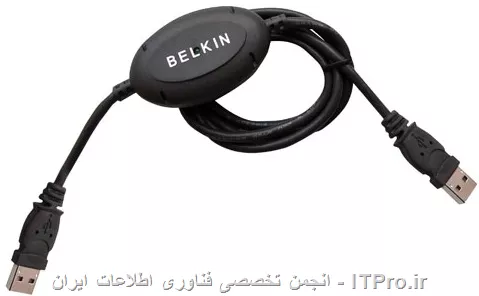 ||http://network.tosinso.com/files/get/fae00136-281e-4e31-951c-0c13843ac7a5||
با سلام ، کابل usb-usb  bridged از نوع ورژن 2 که سرعت آن می تواند 480 مگا بیت بر ثانیه باشد . موفق باشید