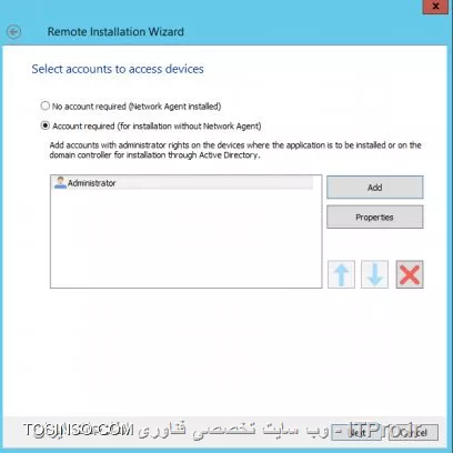 !! نصب Kaspersky Endpoint Security 
برای شروع آزمایشگاه شماره 3 ابتدا DC و Security-Center را روشن کنید نام کاربری abc\Administrator و پسورد هر دو سرور Ka5per5Ky است . همچنین کلاینت PC1 را با نام  کاربری  abc\Alex و پسورد Ka5per5Ky وارد شوید :

1- وارد سرور کسپراسکی به نام Security-Center شده و کنسول Kaspersky Security Center Administration را باز می کنیم می توانید از Start و سرچ ویندوز هم استفاده کنید 

2- نود  Administration Server را انتخاب کنید 

3- از سمت راست وارد تب  Deployment و سپس لینک Enable protection را انتخاب کنید 

||نصب Endpoint ::https://tosinso.com/files/get/56653e6b-1870-4052-a6aa-71031641f3ea||

4- اجرا ویزارد نصب و انتخاب Remote 
installation و کلیک روی Deploy installation 
package on managed computers 
(workstations) انجام دهید 

||نصب کسپراسکی 4::https://tosinso.com/files/get/6bf1da48-8c40-4c7b-80ba-b10d2e12be62||

5- انتخاب Kaspersky Endpoint Security 10 for 
Windows و Next را بزنید 

||نصب پکیج ::https://tosinso.com/files/get/d38bce5e-0588-4d36-aa50-782a524bd549||

6- انتخاب یکی از 2 مورد زیر و سپس Select devices for installation را کلیک کنید 

||نصب انتی ویروس کسپر اسکی ::https://tosinso.com/files/get/1a8a3c50-3184-4733-a21d-352abbf17446||

7- در زیر Managed devices انتخاب Security-Center 

||نصب 7 ::https://tosinso.com/files/get/6a8c593c-b0b9-421e-90e5-626b8dcd25c7||

8- زیر Unassigned devices و انتخاب کلاینت PC1 و Next کنید 

||نصب کسپراسکی8::https://tosinso.com/files/get/73dc4657-5ef3-4259-b234-9a65ce64456b||

9- گزینه های انتخابی پیش فرض را رها کرده و Next بزنید 

||نصب 9::https://tosinso.com/files/get/36783c14-e575-4fc7-86bf-30cf4edf9ca6||


10- حالا انتخاب Key برای سرور و کلاینت ها و Next کنید 

||https://tosinso.com/files/get/9bf88371-17f8-45f6-9028-d47bff487661||


11- ری استارت در اینجا ضروری است و انتخاب Prompt user 
for action و Next کنید . 

||نصب شدن کسپراسکی سرور ::https://tosinso.com/files/get/4655f259-25c1-44e7-96ff-307da0a67f4f||

12- موافقت با حذف برنامه های ناسازگار و سپس Next کنید 

||نصب شدن کسپراسکی کلاینت ::https://tosinso.com/files/get/890b042e-5940-4602-9ba7-151f84ac32a6||

13- گروه Managed 
devices را انتخاب و Next کنید 

||https://tosinso.com/files/get/890b042e-5940-4602-9ba7-151f84ac32a6||

14- انتخاب گزینه Account required (for installation 
without Network Agent) و تعریف یک نام کاربری و پسورد مدیریتی برای دسترسی داشتن به کلاینت ها را وارد کنید 

||https://tosinso.com/files/get/e8a3e246-362b-4446-b30f-2a10202efc57||

15 - اکانت را اضافه Add کنید 

||https://tosinso.com/files/get/214e359d-9a10-47c8-bbe4-7d43d2c540fb||

16- تایپ کنید Administrator و پسورد را Ka5per5Ky و OK کنید 


17- وقتی مطمئن شدید که Administrator اکانت اضافه شده Next را بزنید . 

||https://tosinso.com/files/get/fc17e06b-eddd-4653-a7e9-17b868f1c3ba||

18 - حالا برای شروع نصب Next را بزنید 

||https://tosinso.com/files/get/b58cad2e-9d5d-4890-89cc-2833cf37c503||

19 - بعد نصب Finish را بزنید 

||https://tosinso.com/files/get/c20d8d12-d591-428a-ac91-d12bb59abed0||

20- انتخاب Task Deploy Kaspersky Endpoint 
Security 10 for Windows و اطمینان حاصل کنید که روی 2 کامپیوتر نصب در حال انجام است :

||https://tosinso.com/files/get/c20d8d12-d591-428a-ac91-d12bb59abed0||

21- حالا در 99 درصد مراحل نصب صبر می کند تا کلاینت ها ری استارت شوند 

||https://tosinso.com/files/get/26f6499a-29d4-4d35-b43c-9c7ec6dea03a||

22- به PC1 بروید 

23- شما باید پیام ری استارت را مشاهده کنید حالا Restart را بزنید 

||https://tosinso.com/files/get/ee7a0da1-b528-448c-b65c-8b144becde8d||

24- بعد ری استارت شدن با نام کاربری abc\Alex و پسورد Ka5per5Ky وارد شوید 

نویسنده : سید احمد توسلی
منبع : |جزیره امنیت اطلاعات و ارتباطات وب سایت توسینسو::https://tosinso.com/security|
هرگونه نشر و کپی برداری بدون ذکر منبع و نام نویسنده دارای اشکال اخلاقی است

