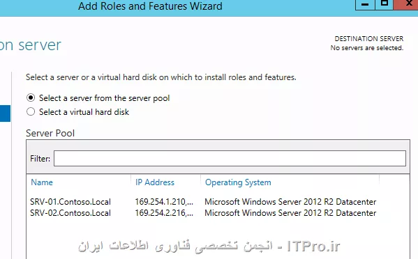 شما به سه روش می توانید یک سرور را به server Manager اد کنید :

||http://network.tosinso.com/files/get/a5eb9e5f-8d21-4863-9bb0-fe2b70d40b56||

برای اضافه کردن سرور به Server Manager کارهای زیر را انجام دهید :
||http://network.tosinso.com/files/get/ee62b96c-ac93-4bd2-9b9f-6022663e23e9||
||http://network.tosinso.com/files/get/ab9f1a42-61f5-4b40-8730-5bd1098542b7||
||http://network.tosinso.com/files/get/2ff57aed-c26f-4a36-918d-d868d24203b6||
گذینه Manage As را کلیک کنید. در اینجا شما باید مشخص کنید با چه User این سرور را مدیریت می کنید؟؟؟؟ که قاعدتا باید User ی باشد که عضو Local Administrators آن سرور باشد.
||http://network.tosinso.com/files/get/ee25f421-ceb6-40f8-8257-7f3d5f9ea496||
||http://network.tosinso.com/files/get/fc8f5e7b-6e3b-45f1-bc89-a2b277a93093||

|Add Servers to Server Manager::https://technet.microsoft.com/en-us/library/hh831453.aspx|
موفق باشید