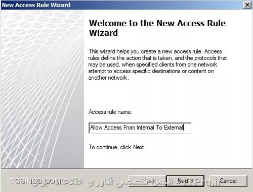نامگذاری Web Access Rule ها در فایروال TMG 2010