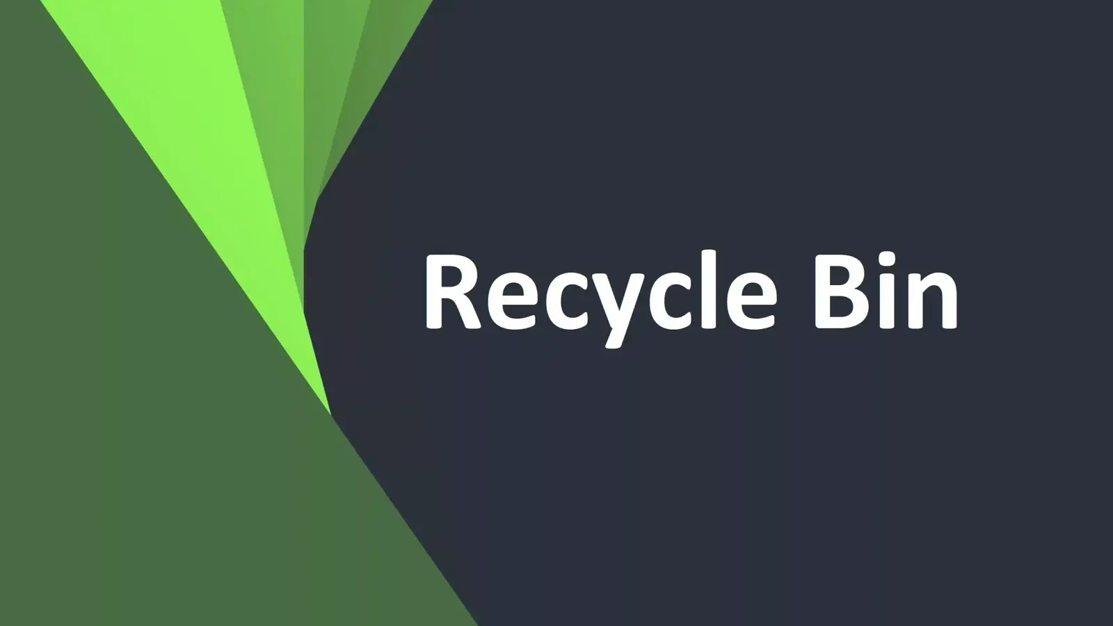 آموزش فعال کردن دیالوگ حذف فایل برای Recycle Bin ویندوز